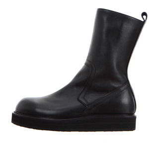 RELIZMPRODUCT Black Washing Leather Bootsrp163-32061